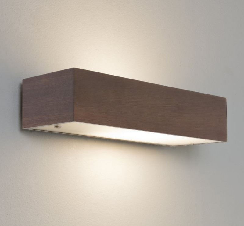 Astro Lighting Manerbio 0400 walnut interior lighting wall lights - Requires an LED E14 Lamp (LOW STOCK - PLEASE CALL)